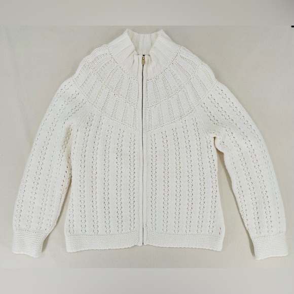 Talbots Mixed Stitch Cardigan - Picture 2 of 7